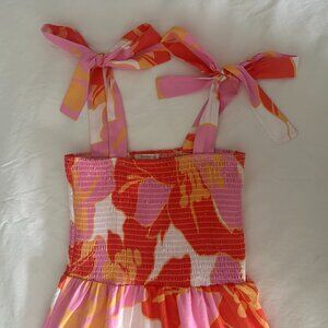Orange and Pink Abstract Maxi size L